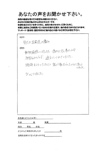 【エネルギー療法】の動物整体を受けられたペットの飼い主様の声